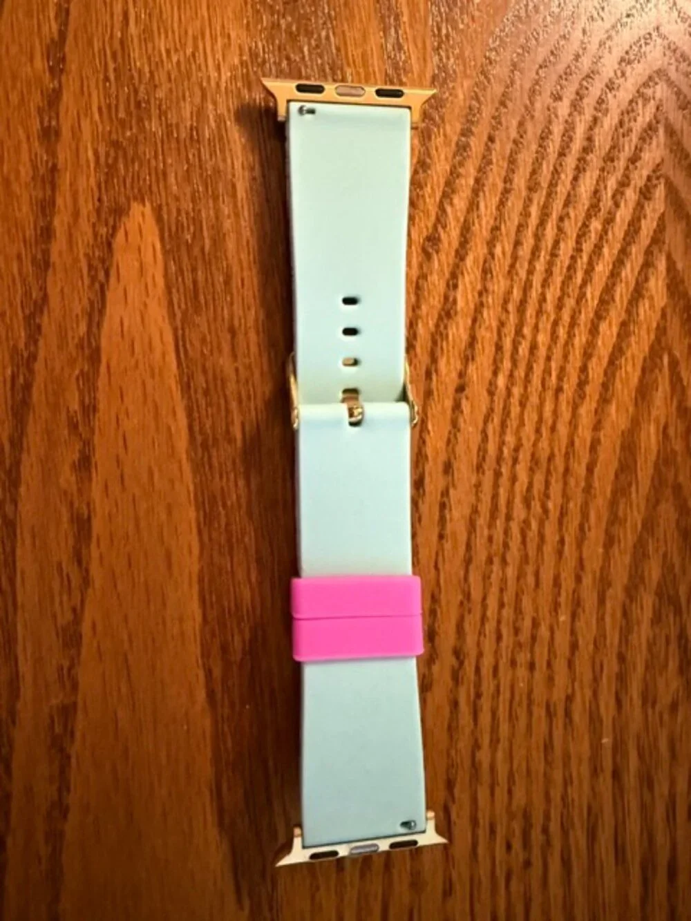 Lilly Pulitzer Tropical Floral Apple Watch Band Pink Green Gold Hardware SKU171